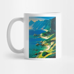 Bird's Eye View of a Coast in the Western US Mug